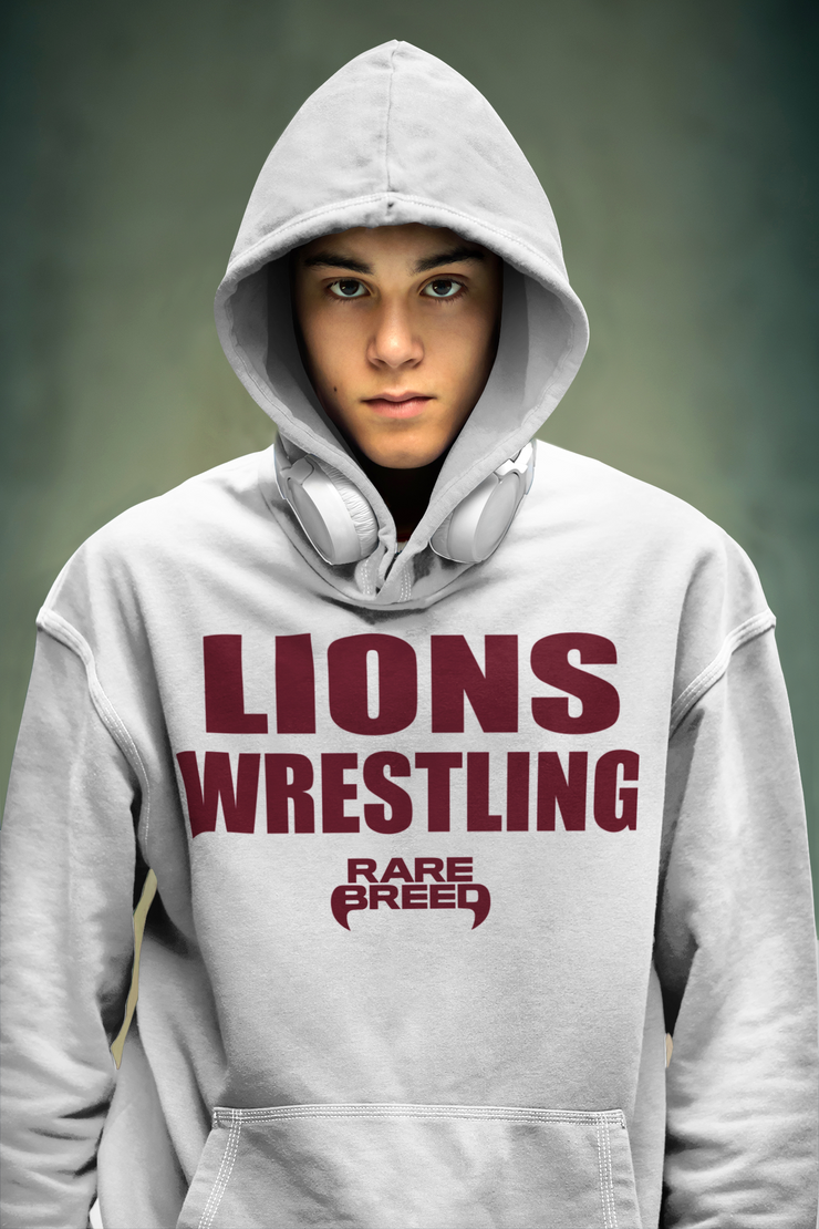 Custom Order Lions Wrestling hoodie  - CONTACT US FOR  DETAILS AND PRICING