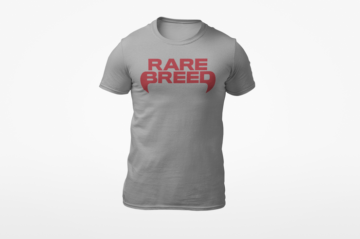 Kids OG Rare Breed Logo Tee Heather Grey/Red Logo