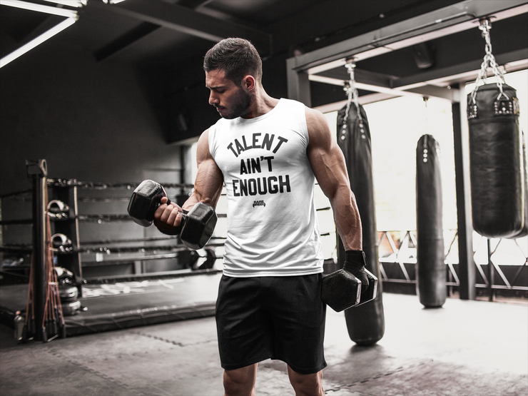 Talent Ain't Enough White Logo Tee Shirt