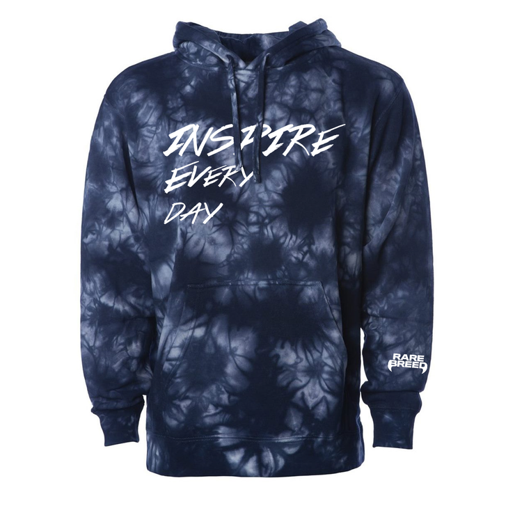 Inspire Everyday Tie Dyed Hoodie - Blue